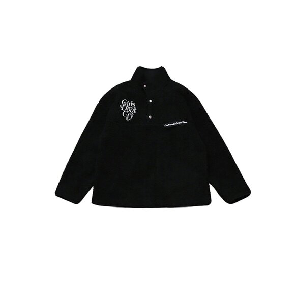 Lambswool Fleece Jacket Black Human Made - Picture 1 of 9
